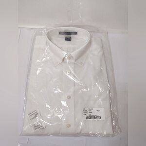 Devon & Jones Classic Men's White Shirt Size (L)